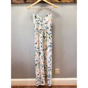 Floral Print Silk Spaghetti Strap Maxi Dress By Parker S Womens Lightweight Mult